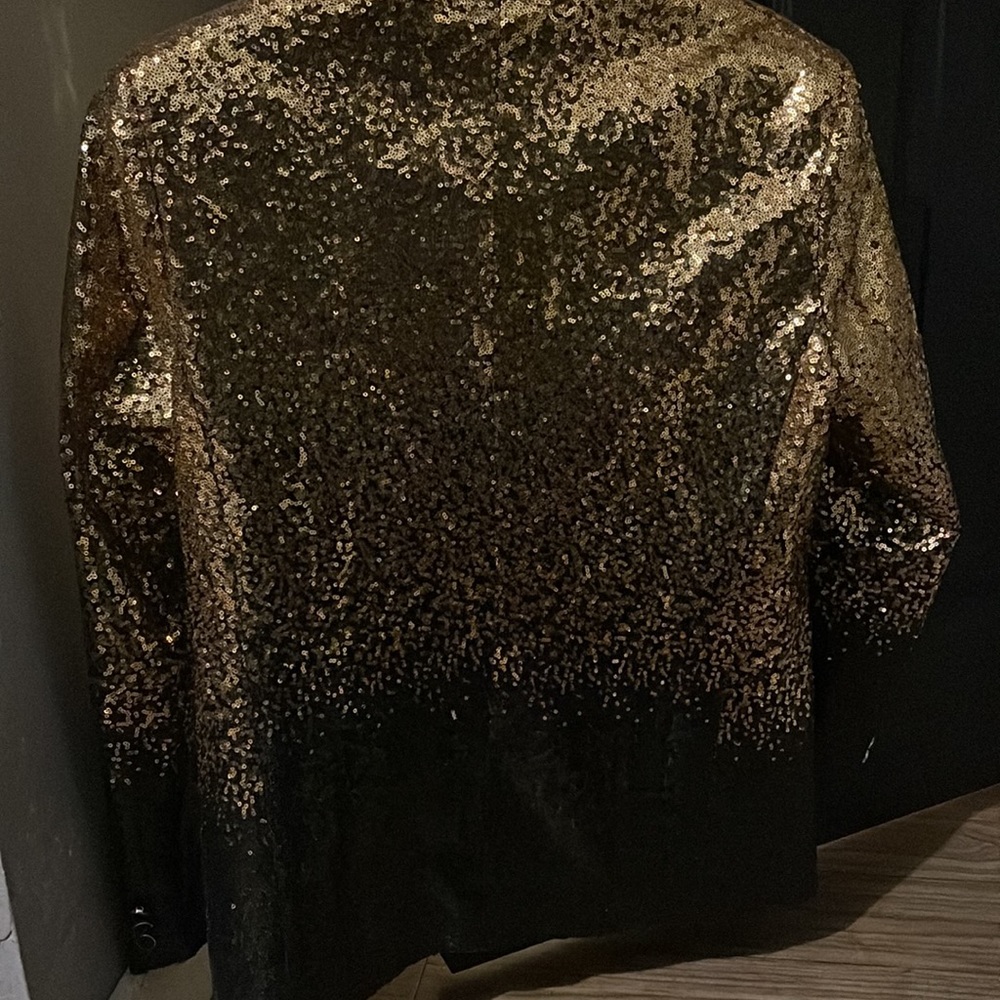 The Line Sequin Black Tuxedo Jacket Sequin Tuxedo by Apollo King main image 0